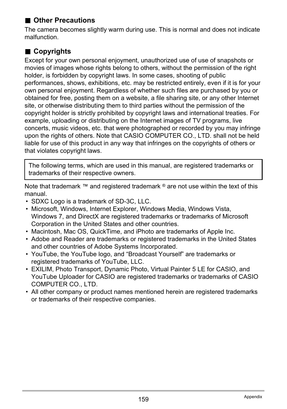 Casio EX-H30 User Manual | Page 159 / 196