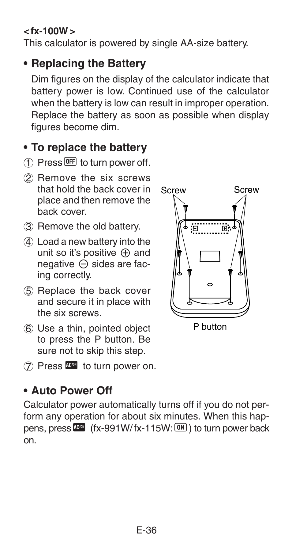 Casio fx-115W User Manual | Page 38 / 43