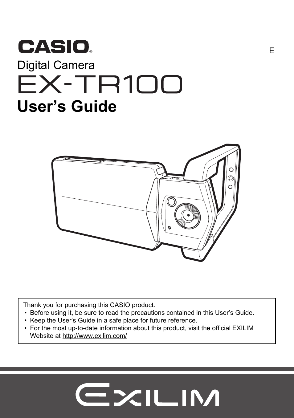 Casio EX-TR100 User Manual | 129 pages