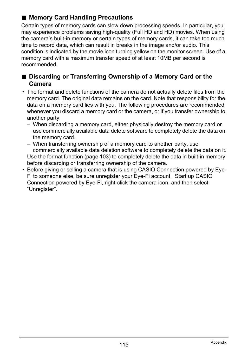 Casio EX-TR100 User Manual | Page 115 / 129