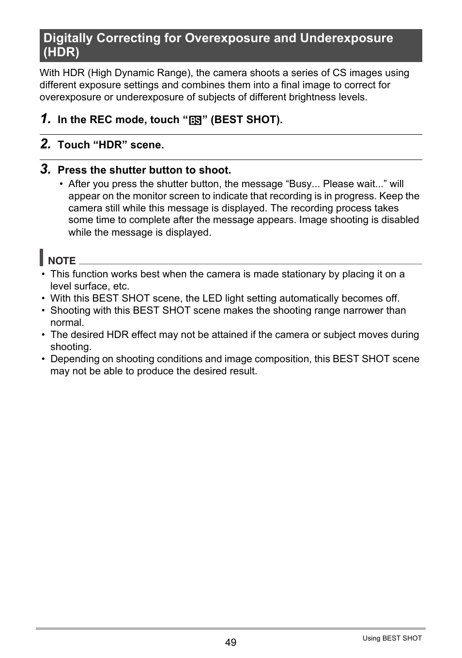 Casio EX-TR100 User Manual | Page 49 / 129