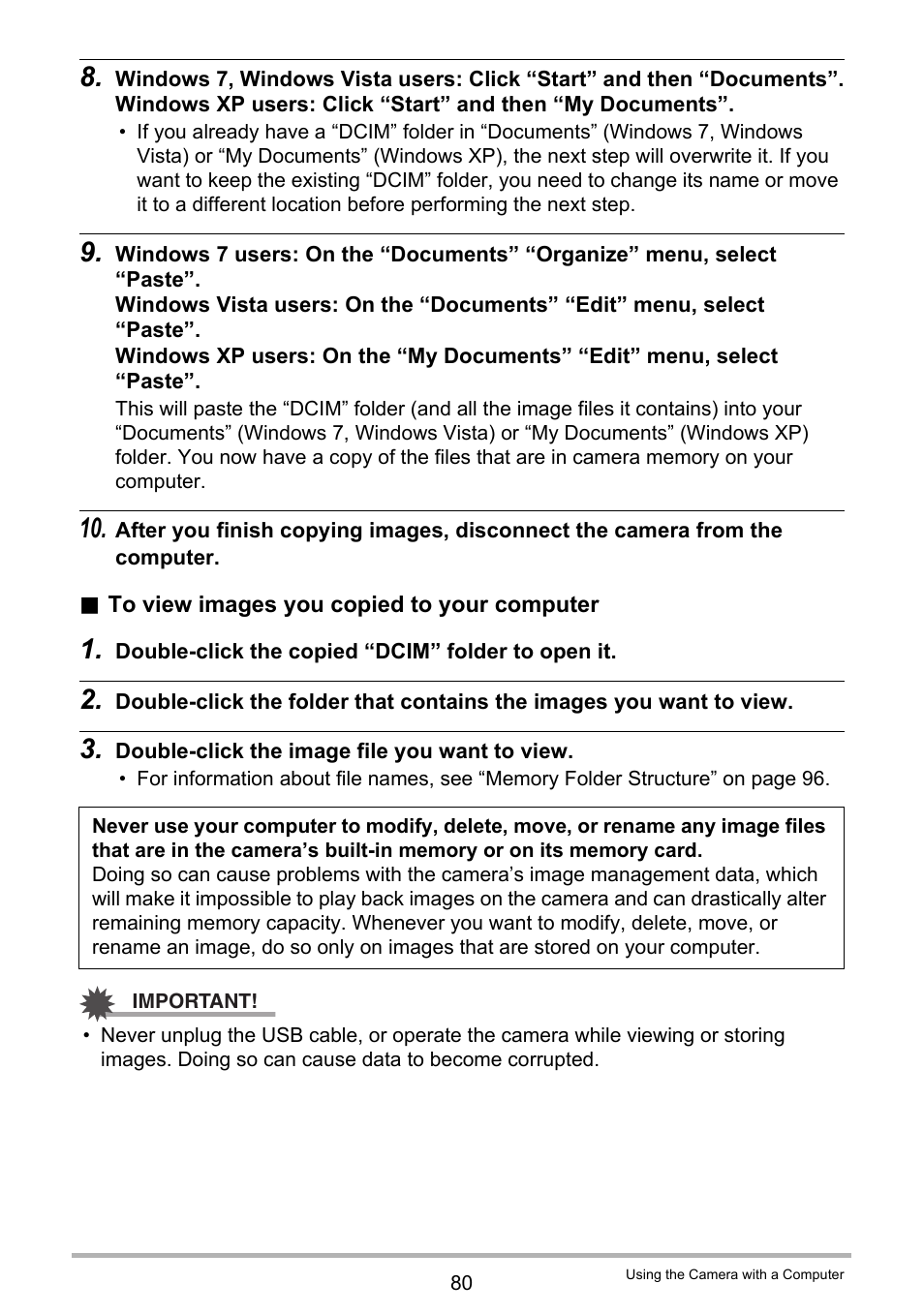 Casio EX-TR100 User Manual | Page 80 / 129
