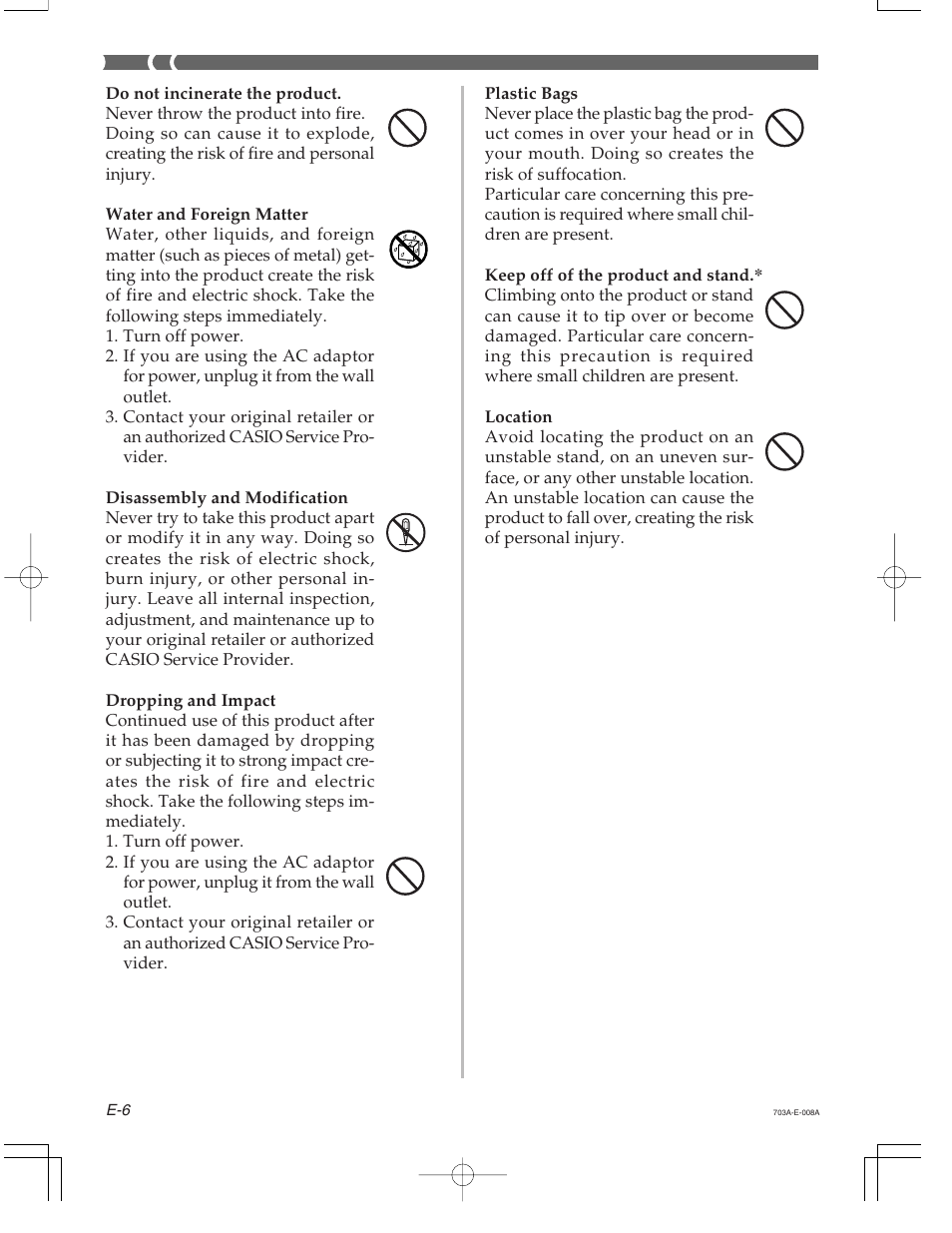 Casio CTK-671 User Manual | Page 8 / 98