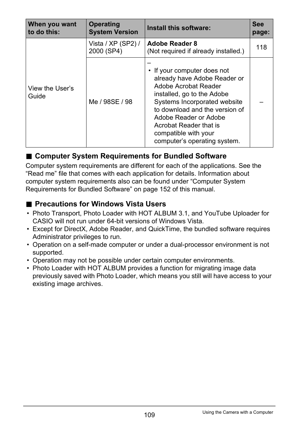 Casio EX-Z200 User Manual | Page 109 / 171