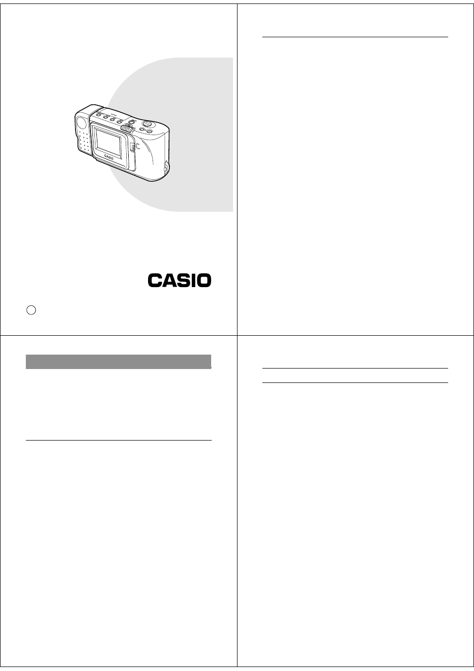 Casio QV-10A User Manual | 23 pages
