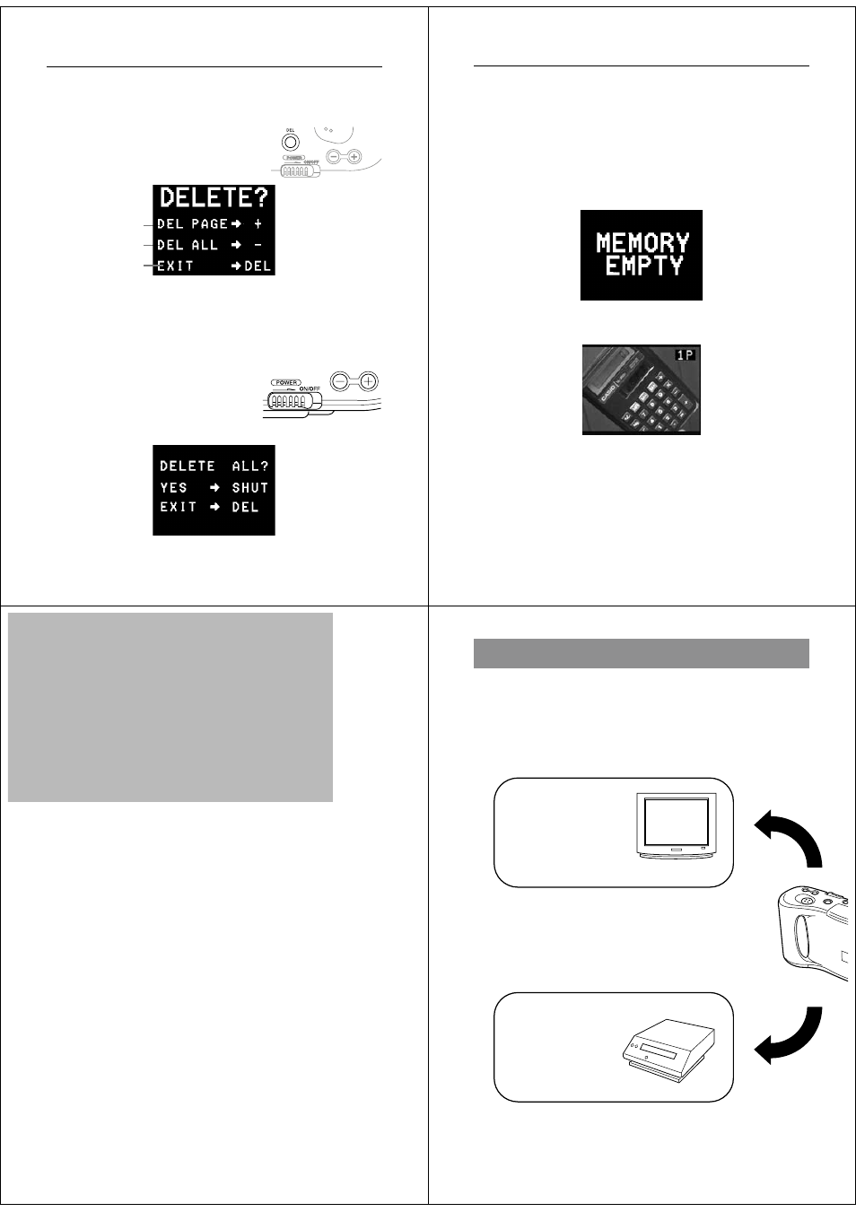 Connecting to other devices, Connection guide | Casio QV-10A User Manual | Page 19 / 23