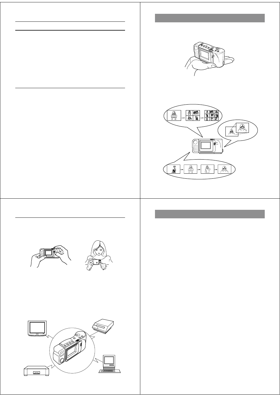 Connecting to other devices 75, Reference 83, Qv-10 features | General precautions | Casio QV-10A User Manual | Page 2 / 23