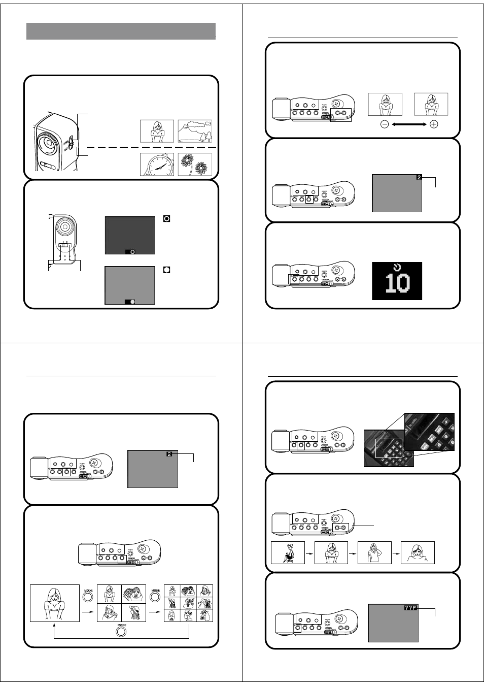 Function reference, Record functions, Playback functions | Casio QV-10A User Manual | Page 6 / 23