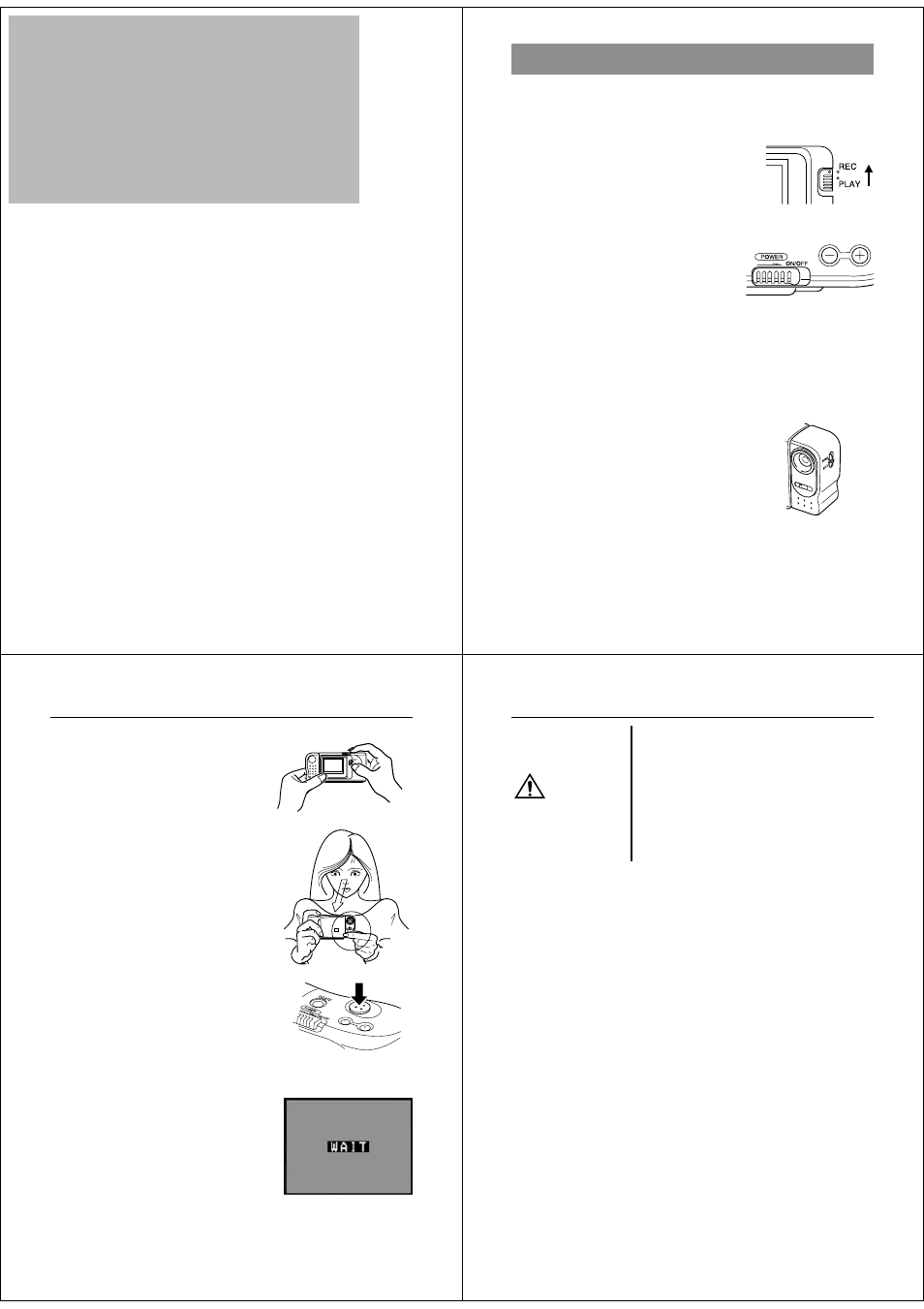 Operation, Recording images, Caution | Casio QV-10A User Manual | Page 9 / 23