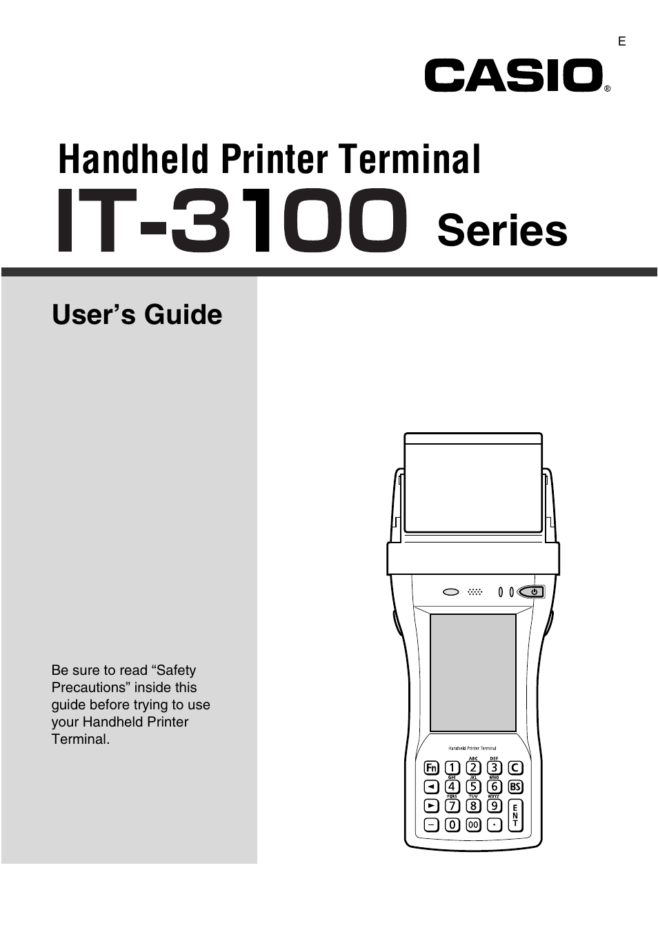 Casio IT-3100 User Manual | 75 pages