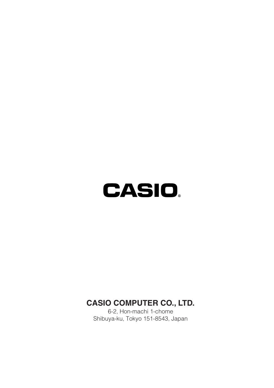 Casio computer co., ltd | Casio IT-3100 User Manual | Page 75 / 75