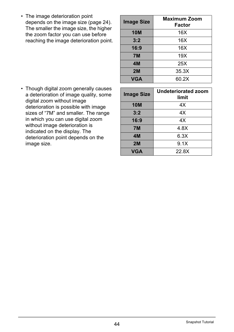 Casio EX-Z100 User Manual | Page 44 / 171