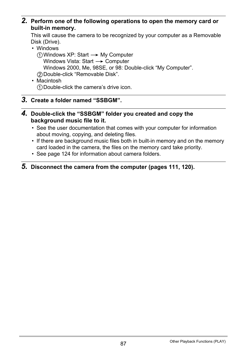 Casio EX-Z100 User Manual | Page 87 / 171