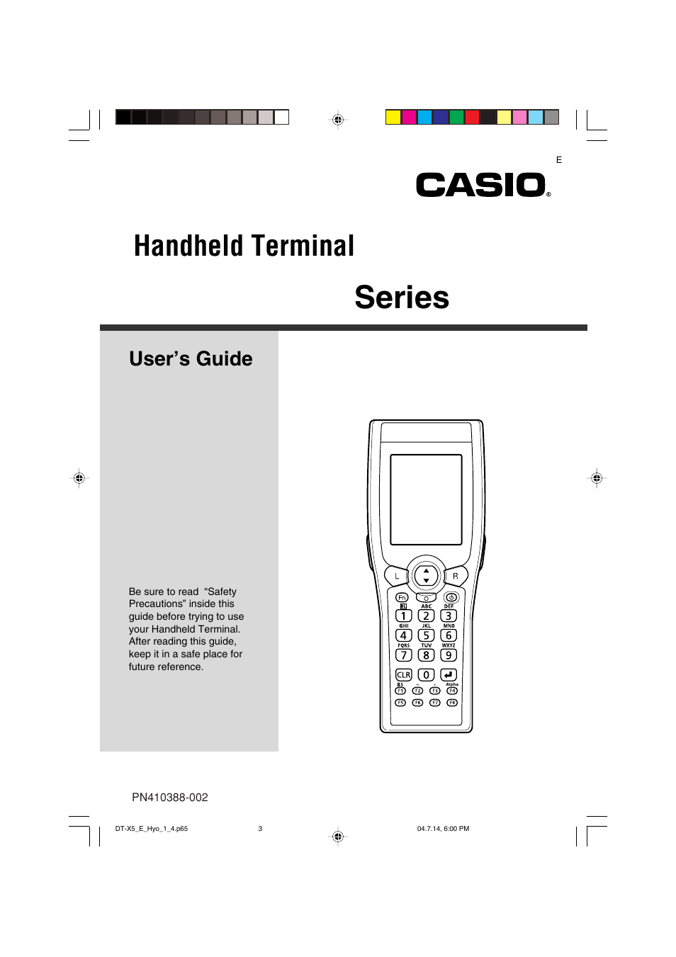 Casio DT-X5 Series User Manual | 73 pages