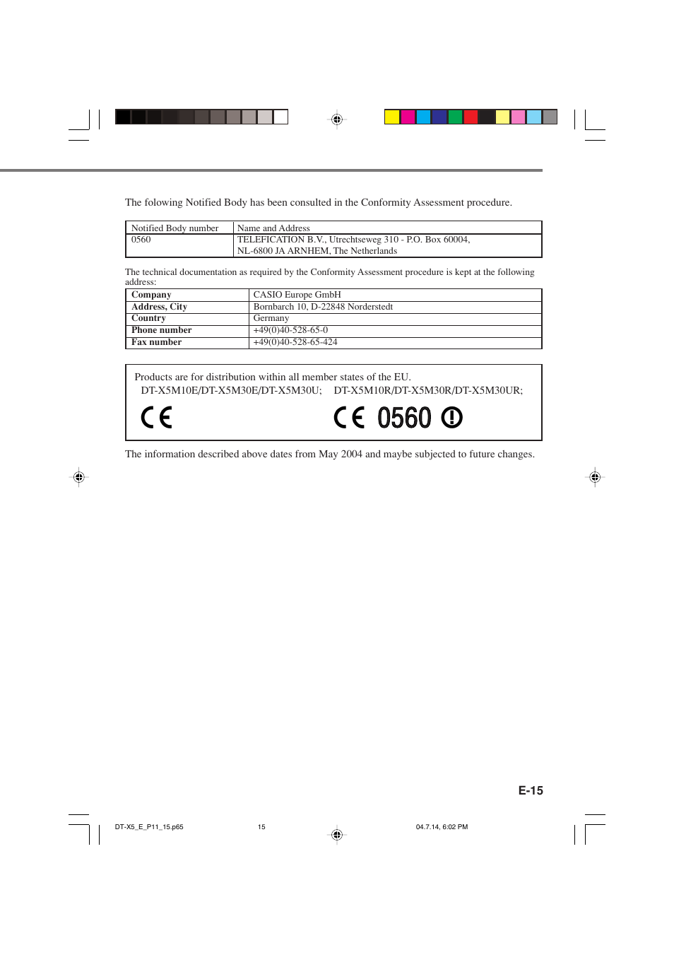 Casio DT-X5 Series User Manual | Page 17 / 73