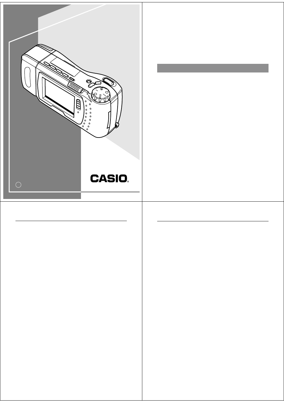 Casio QV-700 User Manual | 25 pages