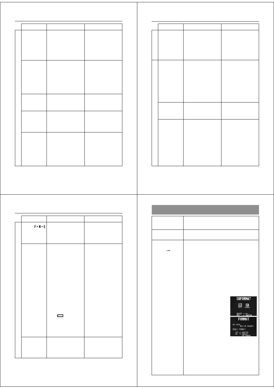 Error messages | Casio QV-700 User Manual | Page 24 / 25