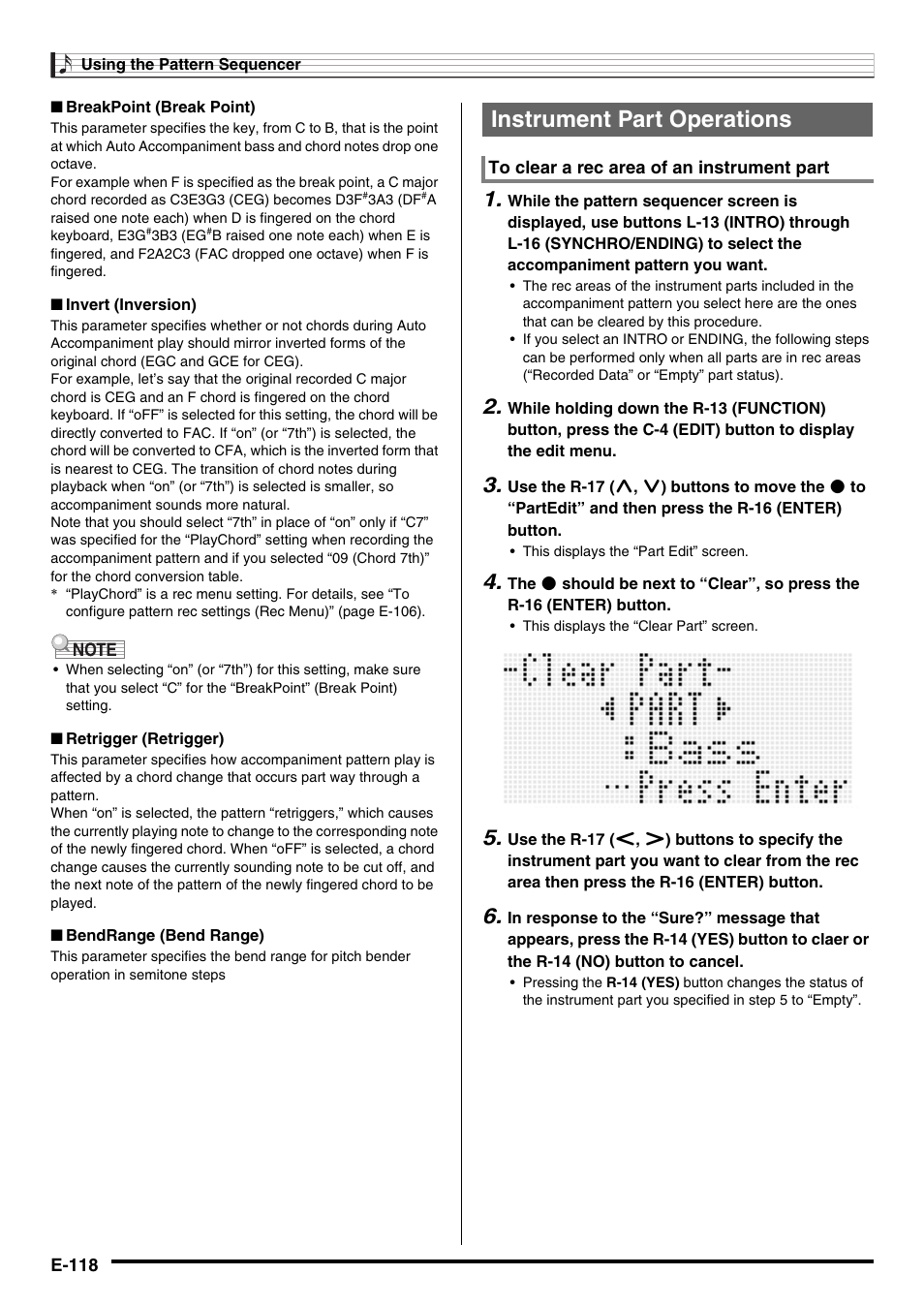 Instrument part operations | Casio CTK-7000 User Manual | Page 120 / 168