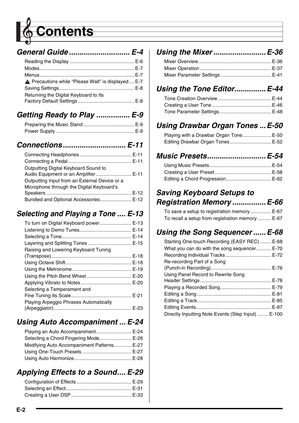 Casio CTK-7000 User Manual | Page 4 / 168