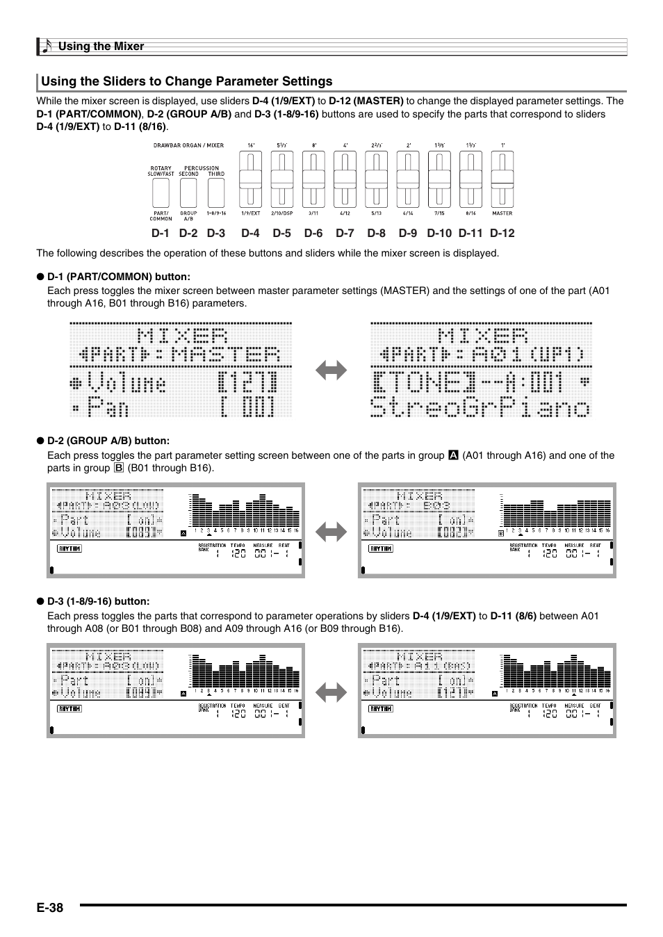 Casio CTK-7000 User Manual | Page 40 / 168