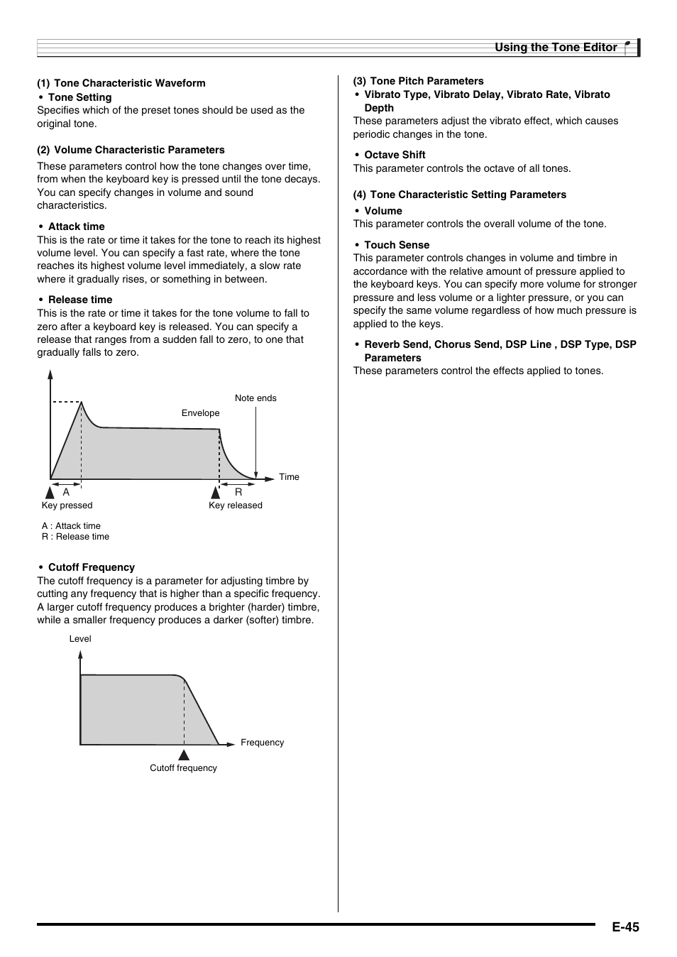 E-45 | Casio CTK-7000 User Manual | Page 47 / 168