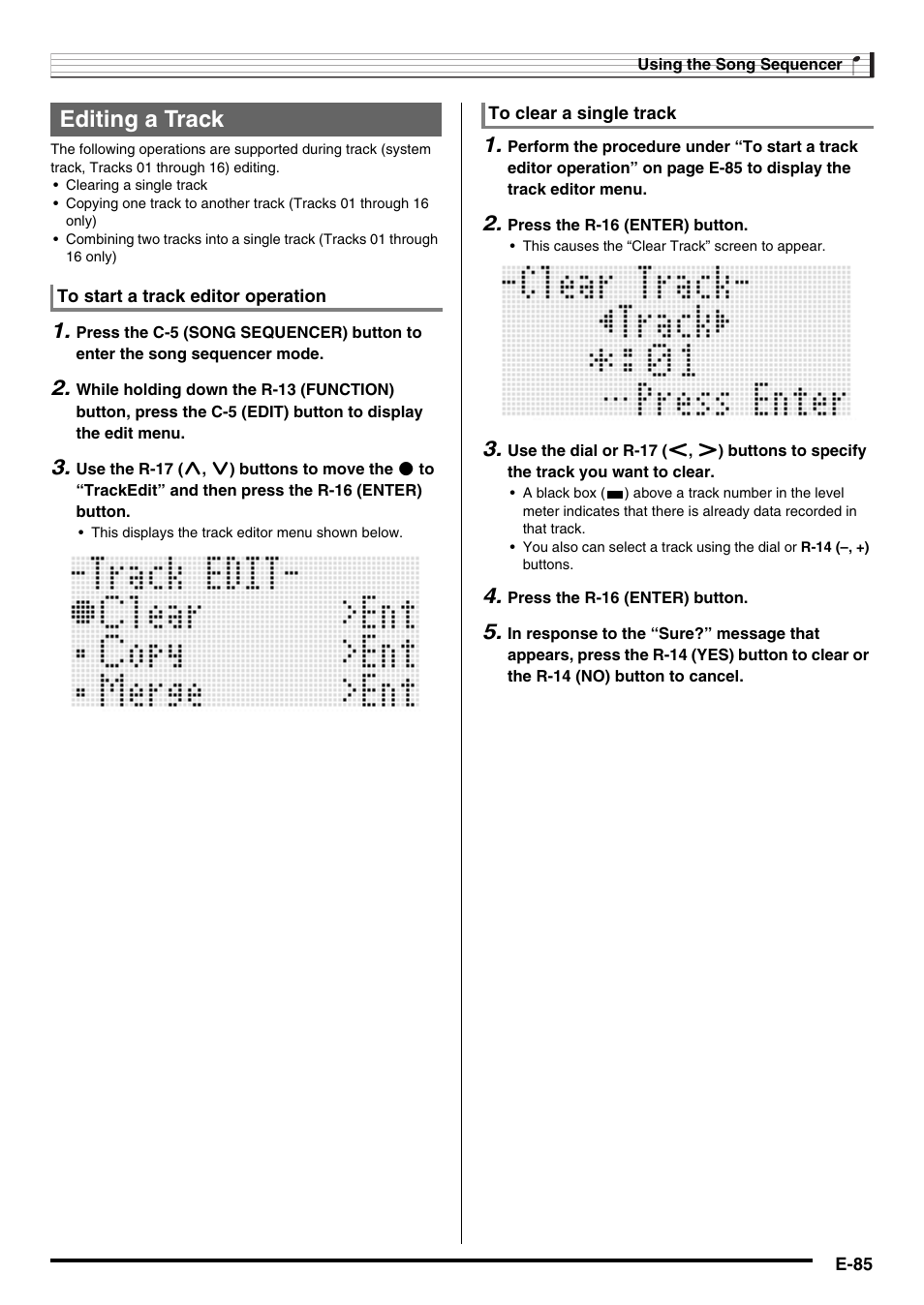 Editing a track | Casio CTK-7000 User Manual | Page 87 / 168