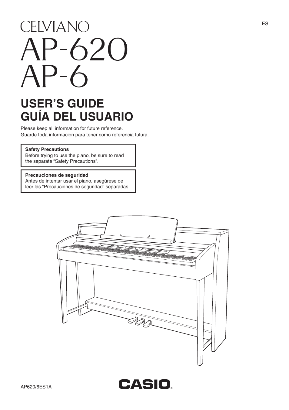 Casio Celviano 6ES1A User Manual | 79 pages