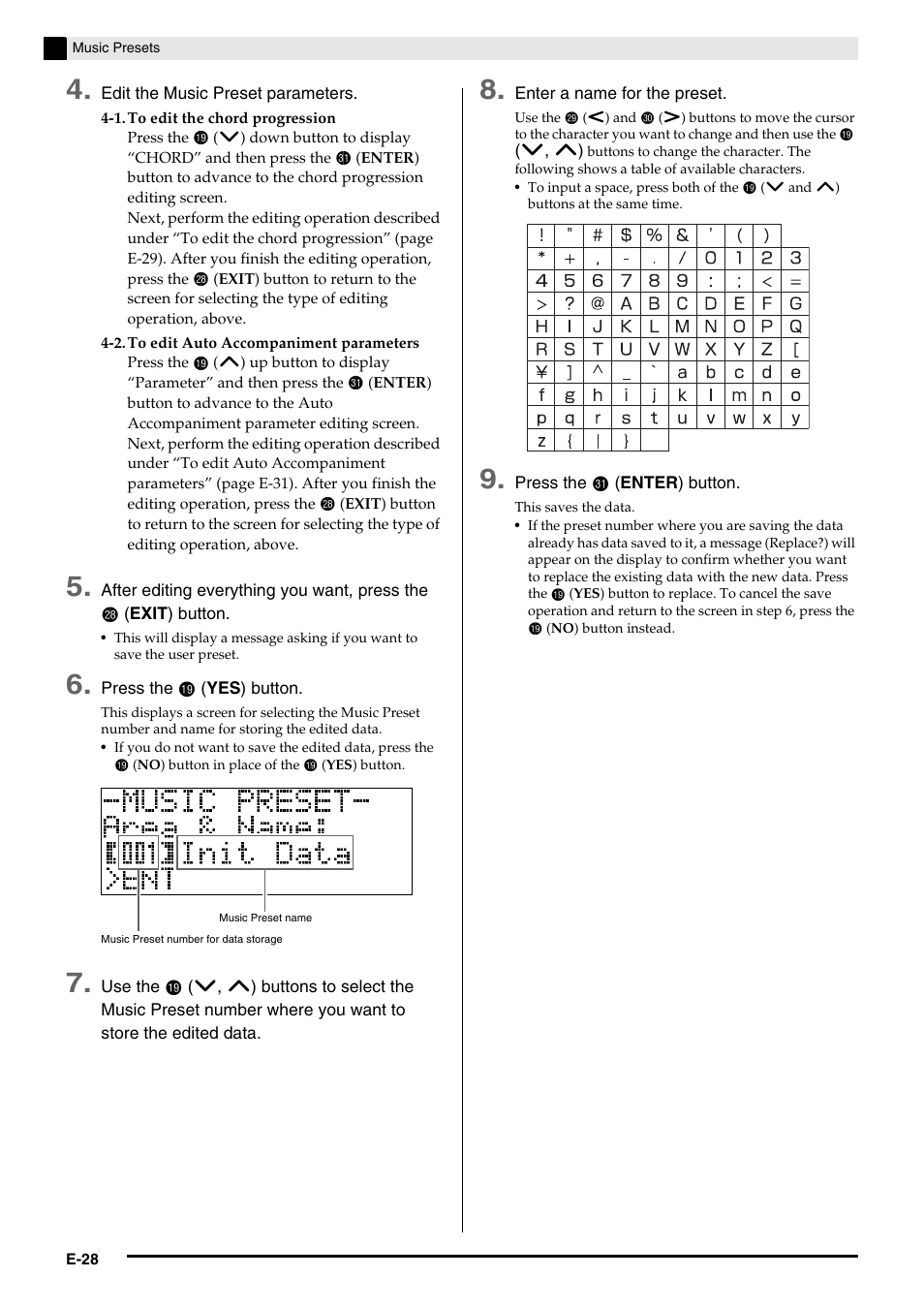 Casio Celviano 6ES1A User Manual | Page 32 / 79