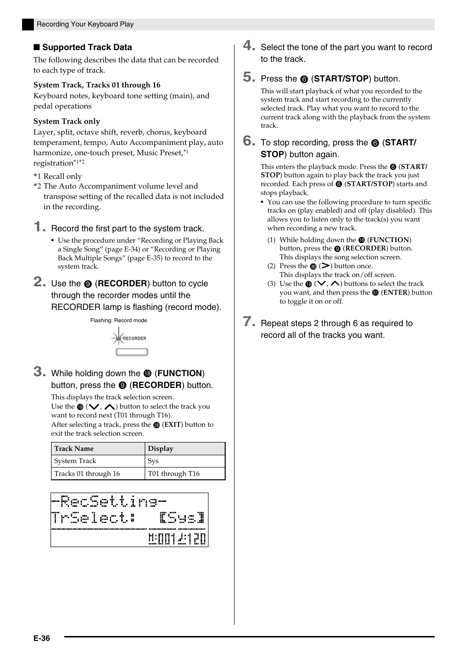 Casio Celviano 6ES1A User Manual | Page 40 / 79