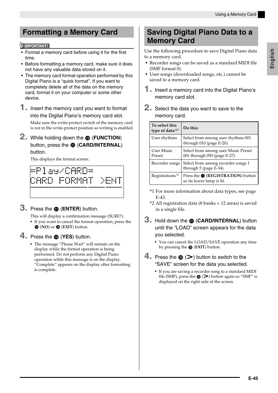 Casio Celviano 6ES1A User Manual | Page 49 / 79