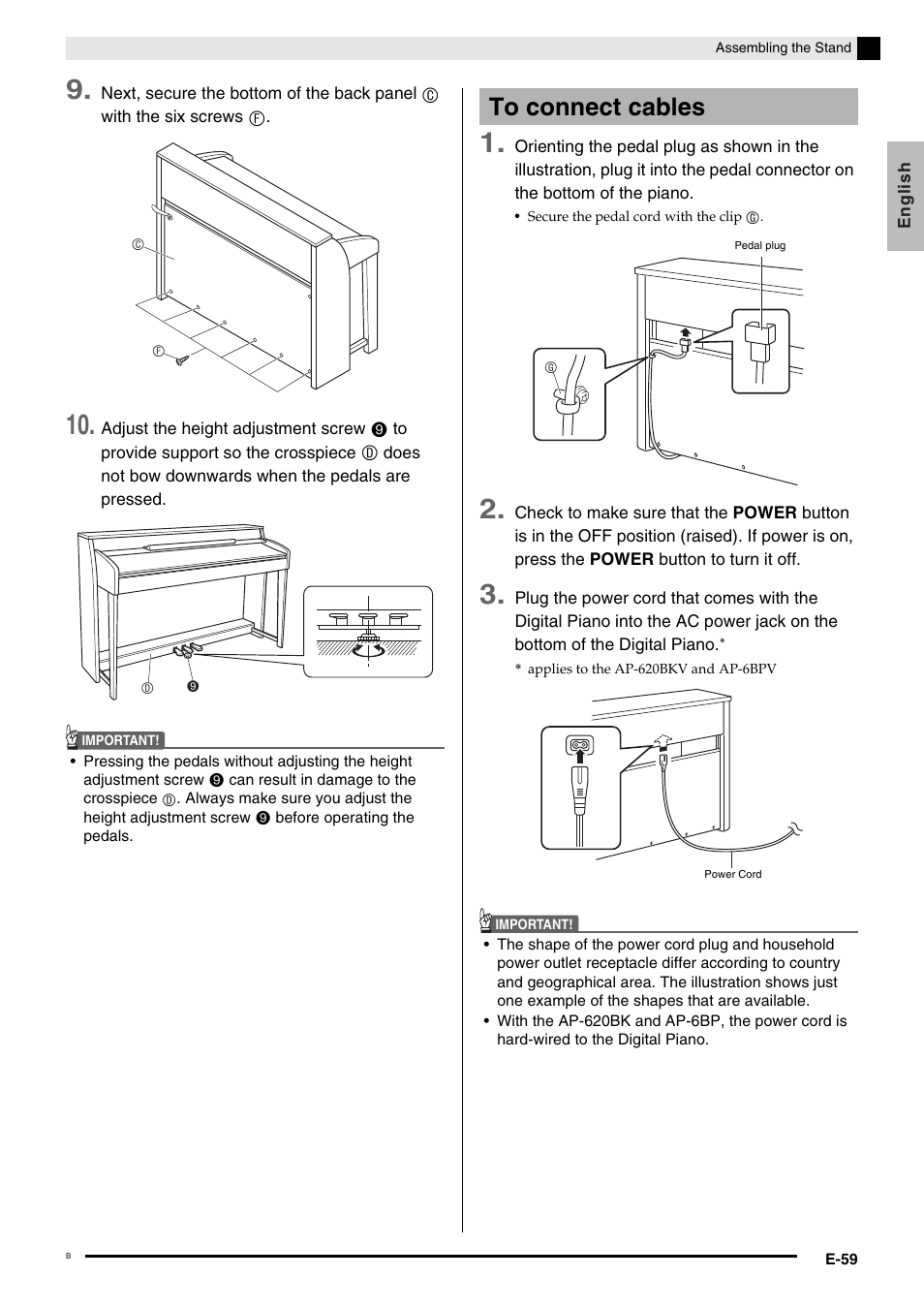 Casio Celviano 6ES1A User Manual | Page 63 / 79
