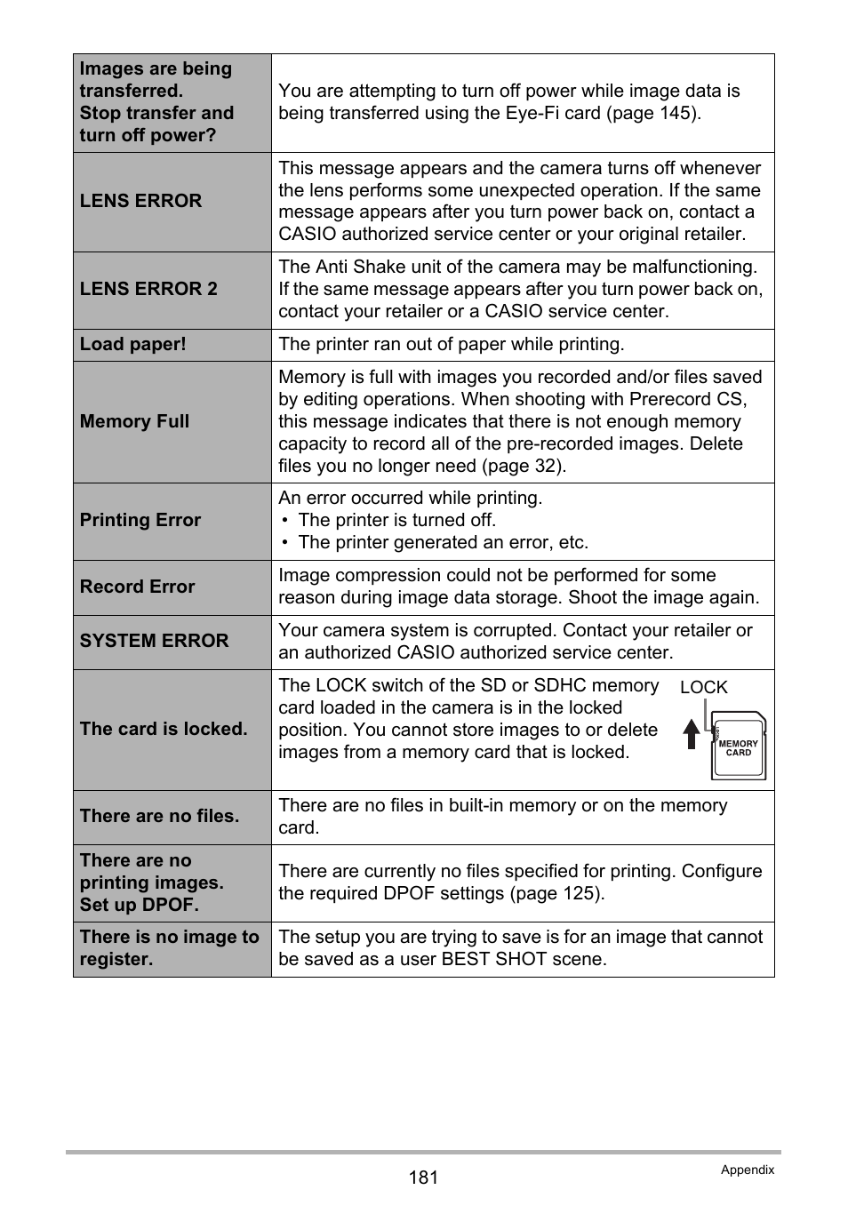 Casio EX-FC100 User Manual | Page 181 / 191