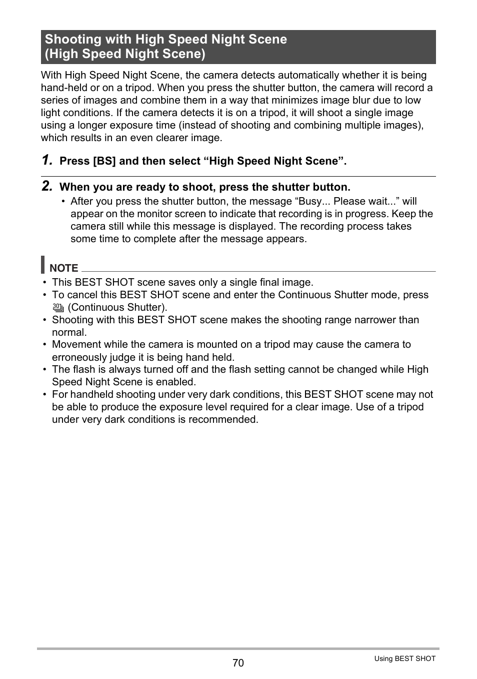 Casio EX-FC100 User Manual | Page 70 / 191