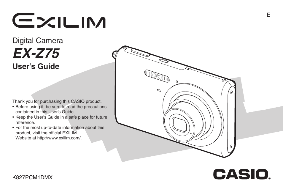 Casio EX-Z75 User Manual | 233 pages