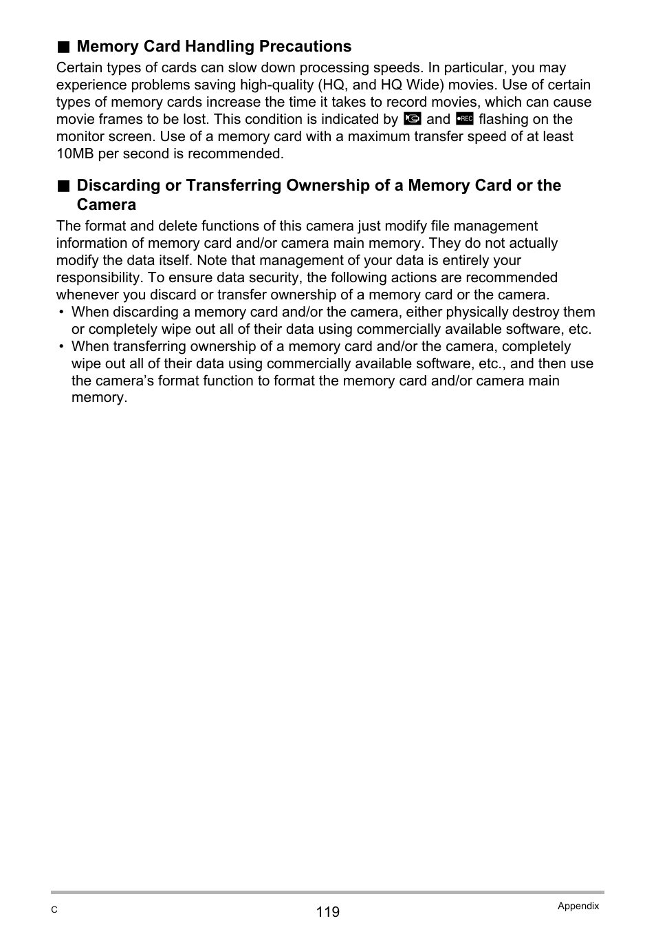 Casio EXILIM EX-Z22 User Manual | Page 119 / 139