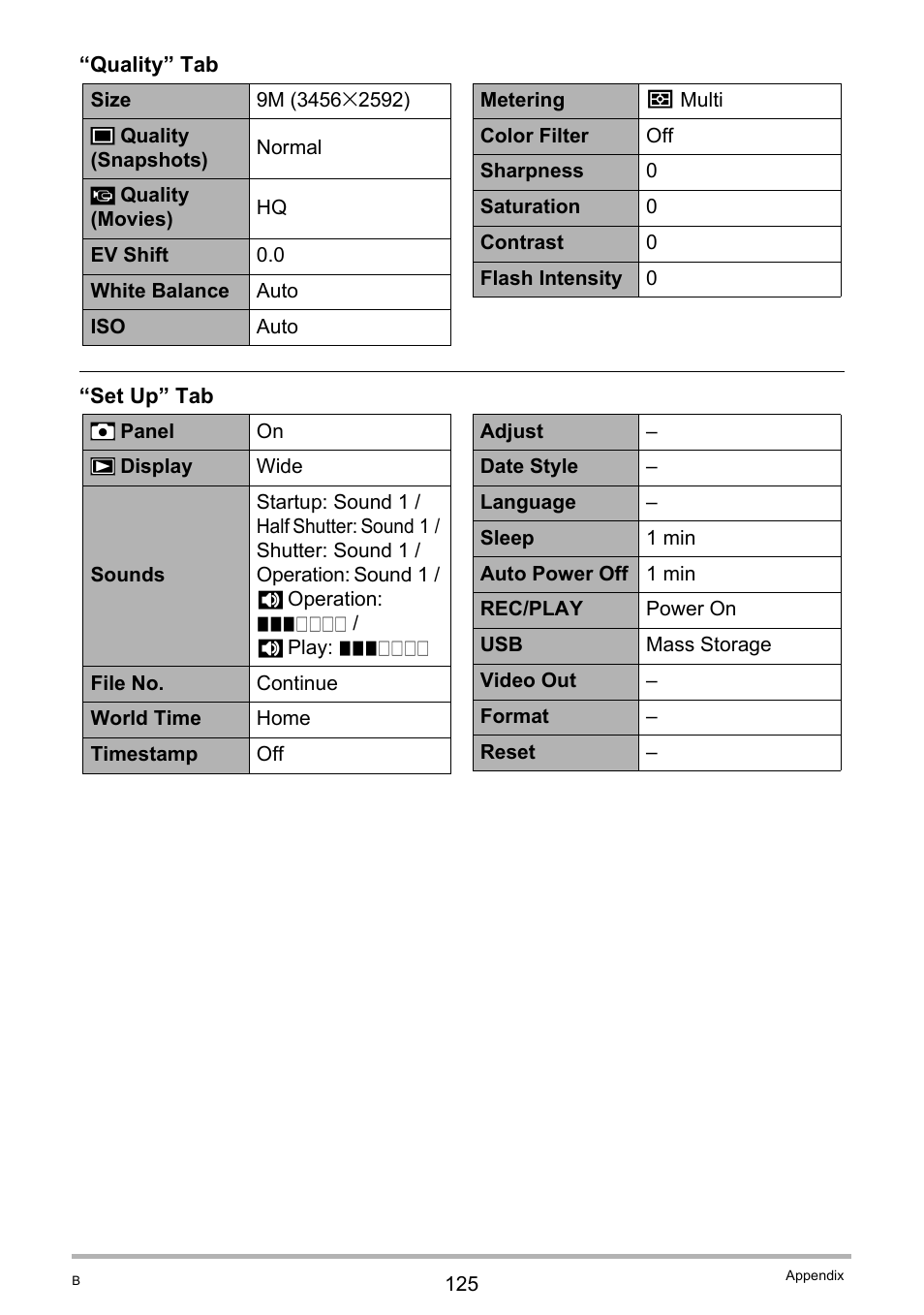 Casio EXILIM EX-Z22 User Manual | Page 125 / 139