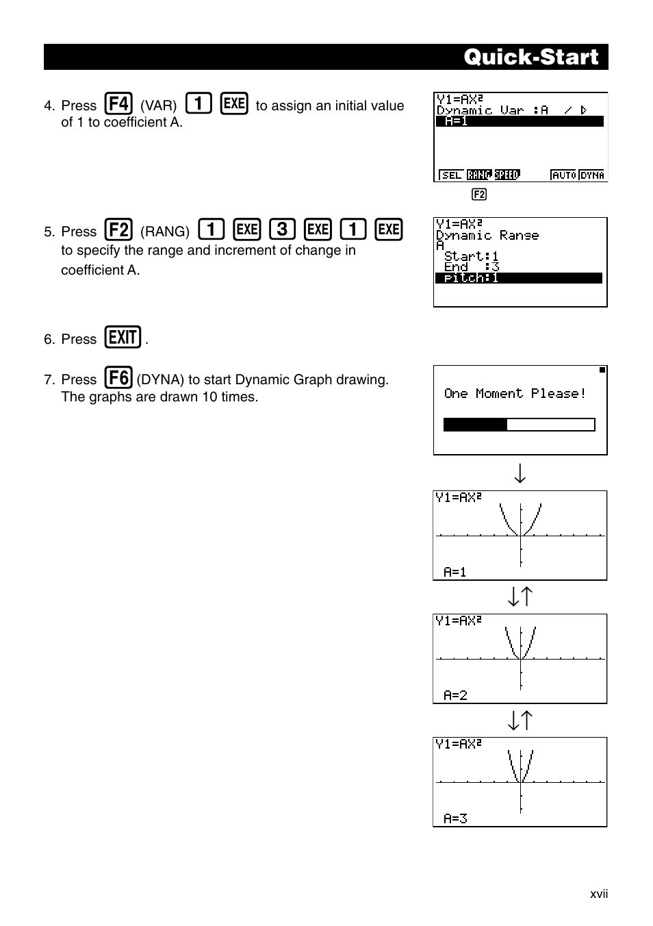 Bwdwbw, Quick-start | Casio CFX-9850G PLUS User Manual | Page 19 / 28