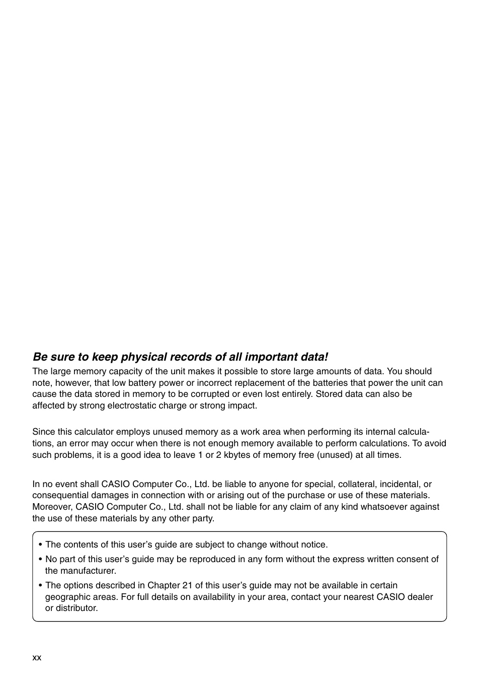 Casio CFX-9850G PLUS User Manual | Page 22 / 28
