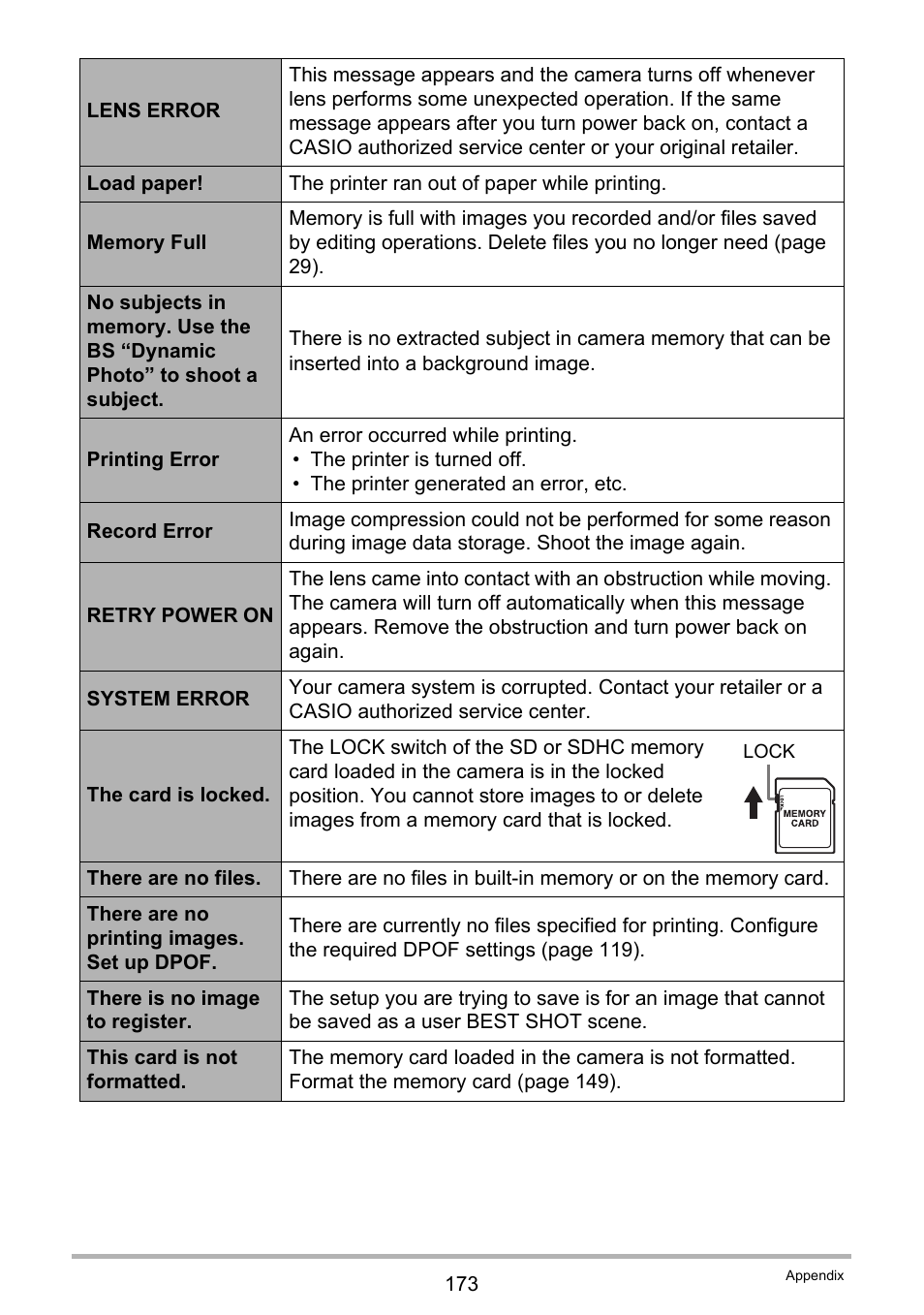 Casio EX-Z335 User Manual | Page 173 / 194