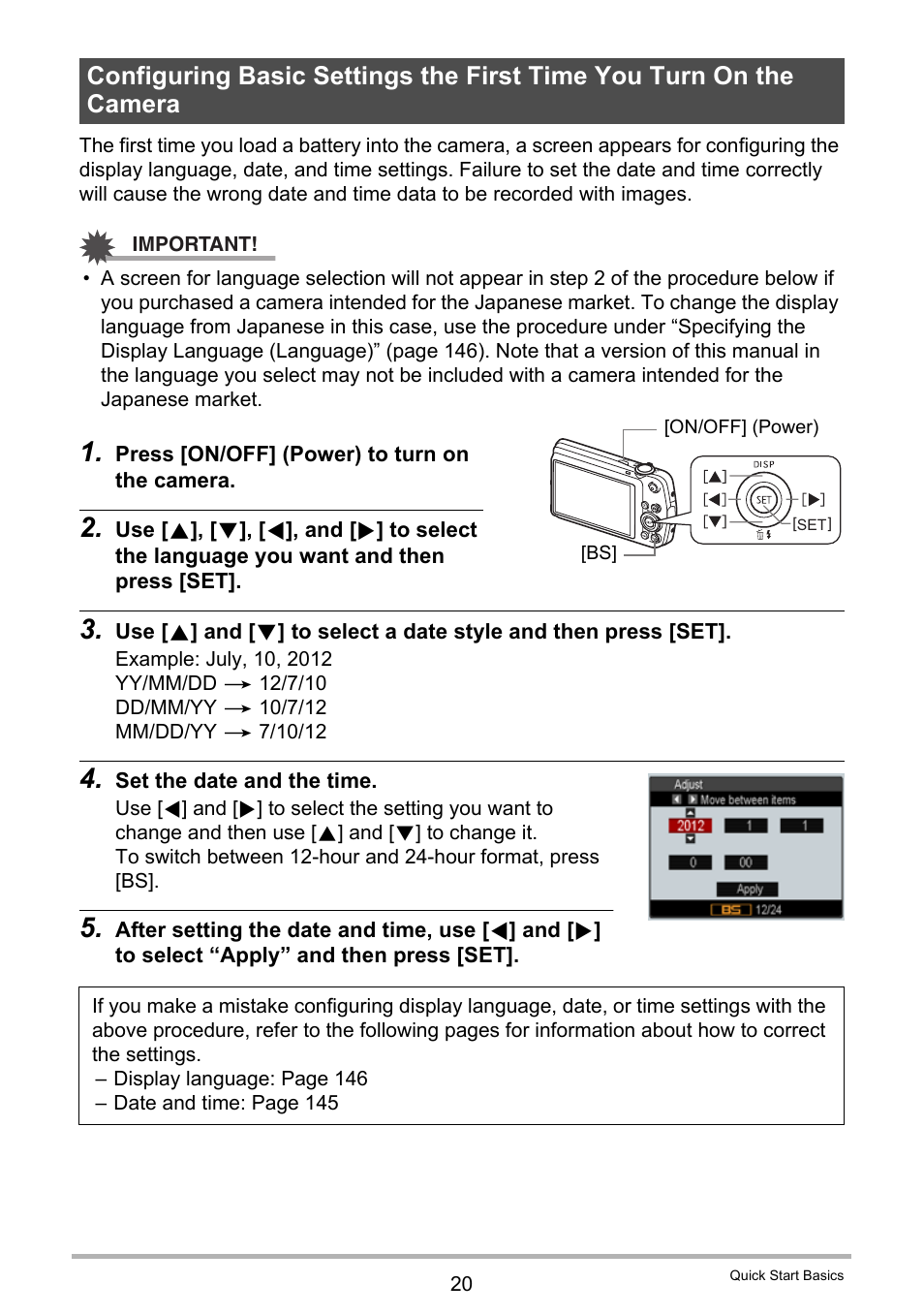 Casio EX-Z335 User Manual | Page 20 / 194