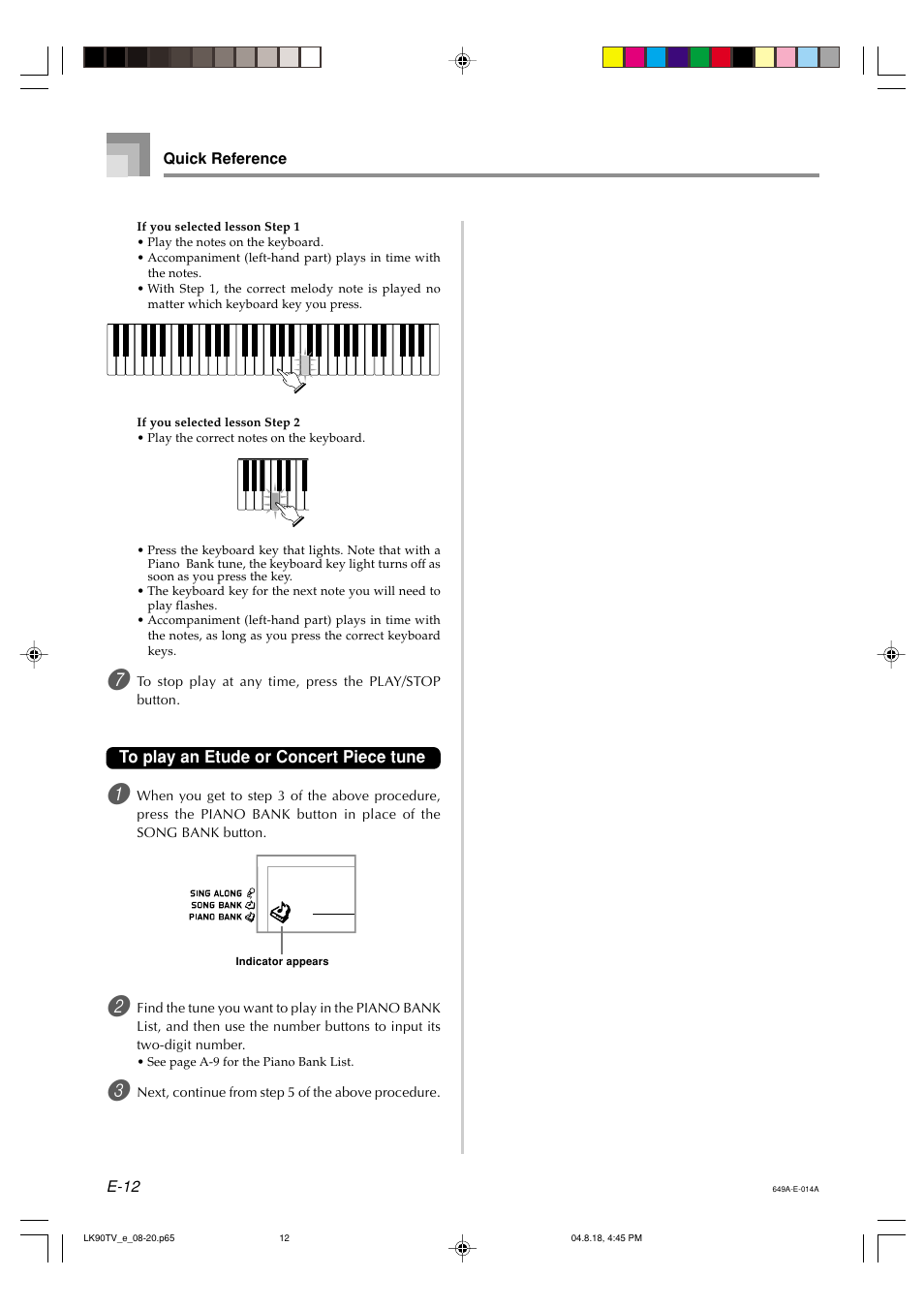 Casio LK92TV User Manual | Page 14 / 81