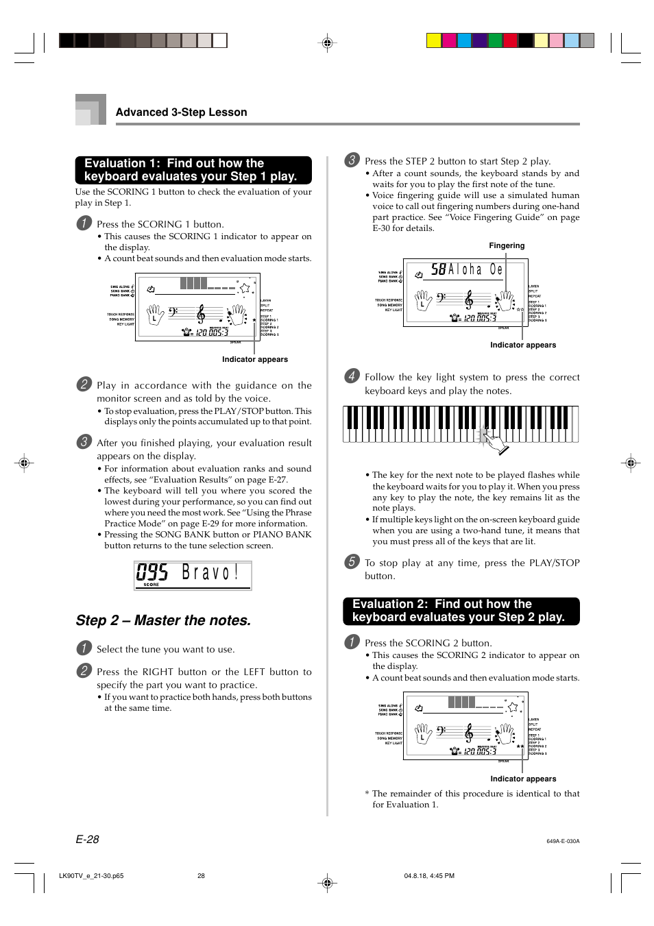 Casio LK92TV User Manual | Page 30 / 81