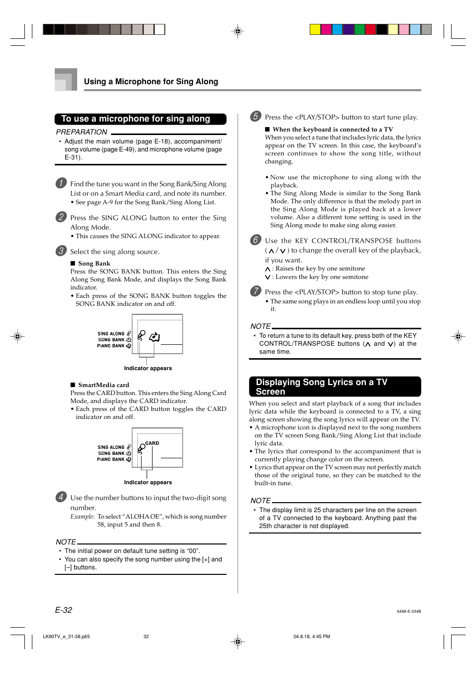 Casio LK92TV User Manual | Page 34 / 81