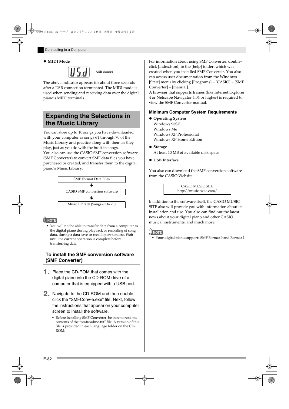 Expanding the selections in the music library | Casio AP-500 User Manual | Page 36 / 57
