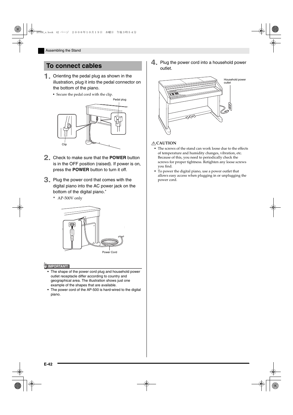 Casio AP-500 User Manual | Page 46 / 57