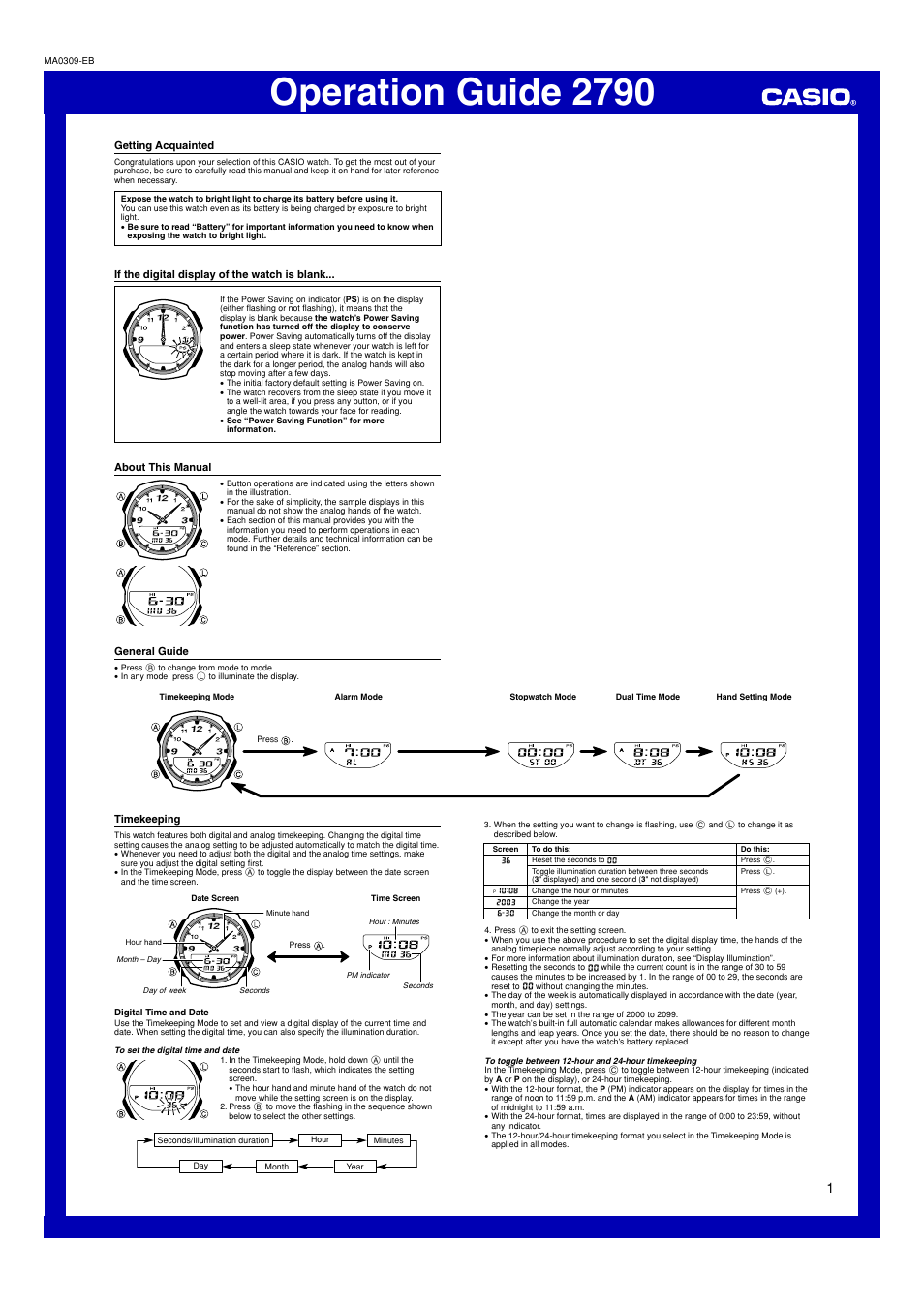 Casio 2790 User Manual | 4 pages