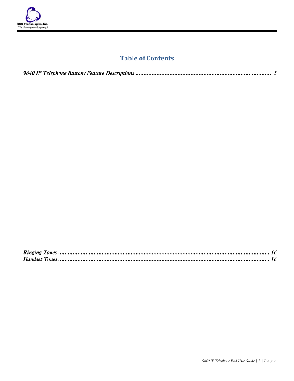 Avaya 9640 IP Telephone User Manual | Page 2 / 18