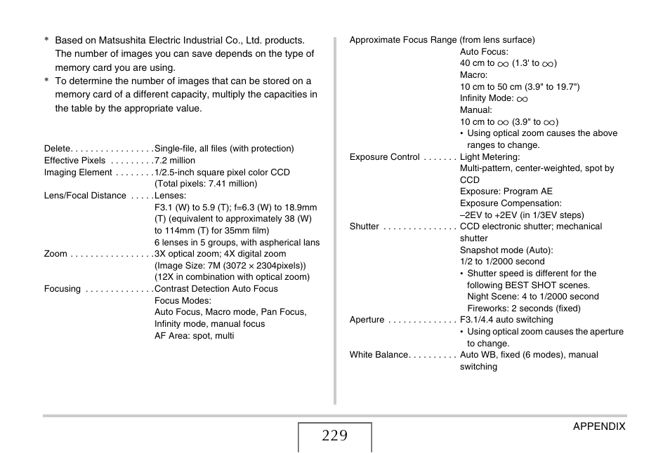 Casio EX-Z11 User Manual | Page 229 / 233