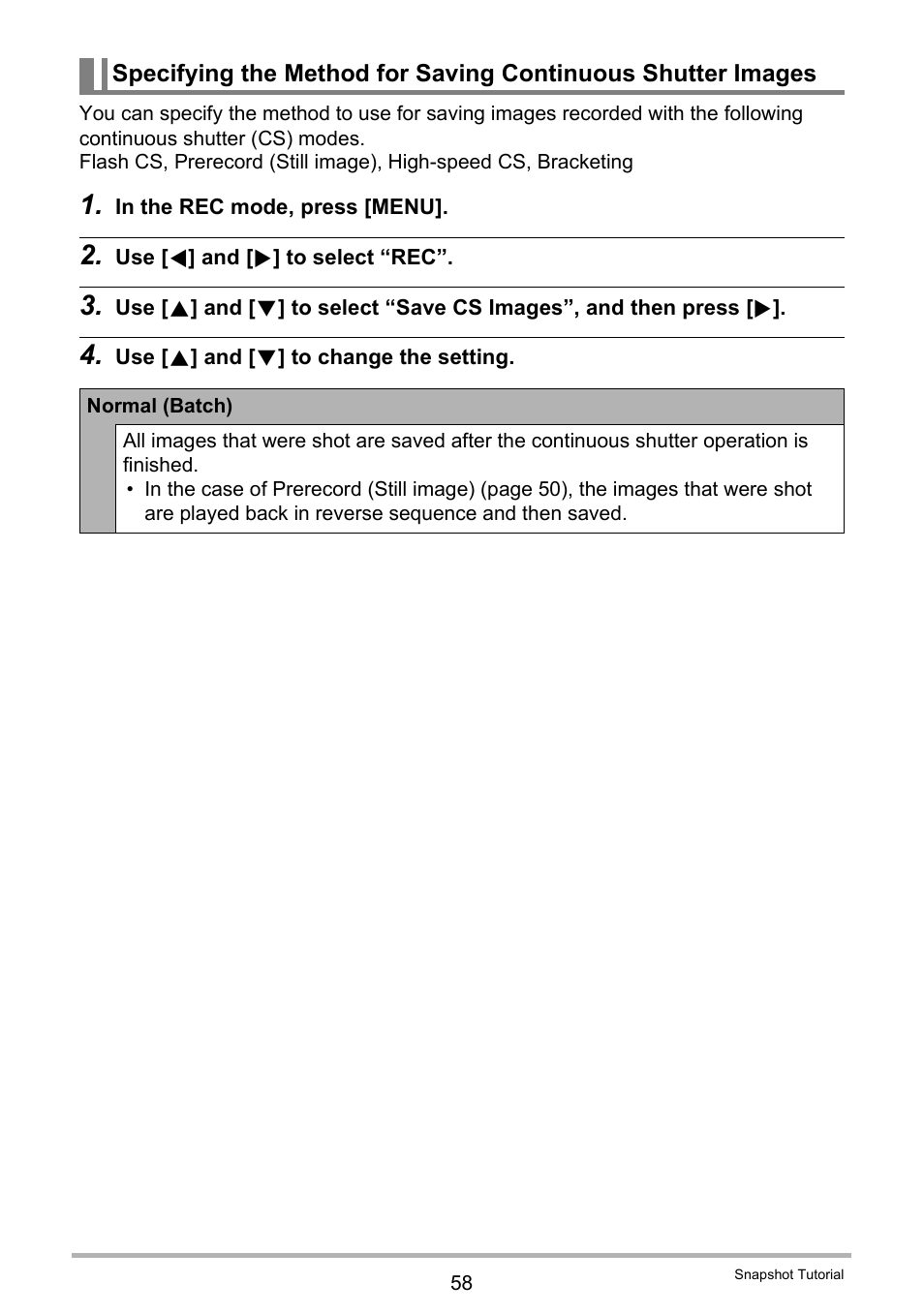 Casio EXILIM EX-F1 User Manual | Page 58 / 185