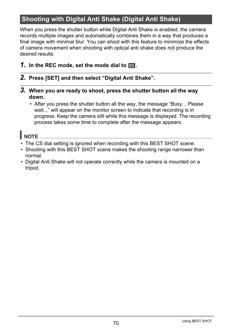 Casio EXILIM EX-F1 User Manual | Page 70 / 185